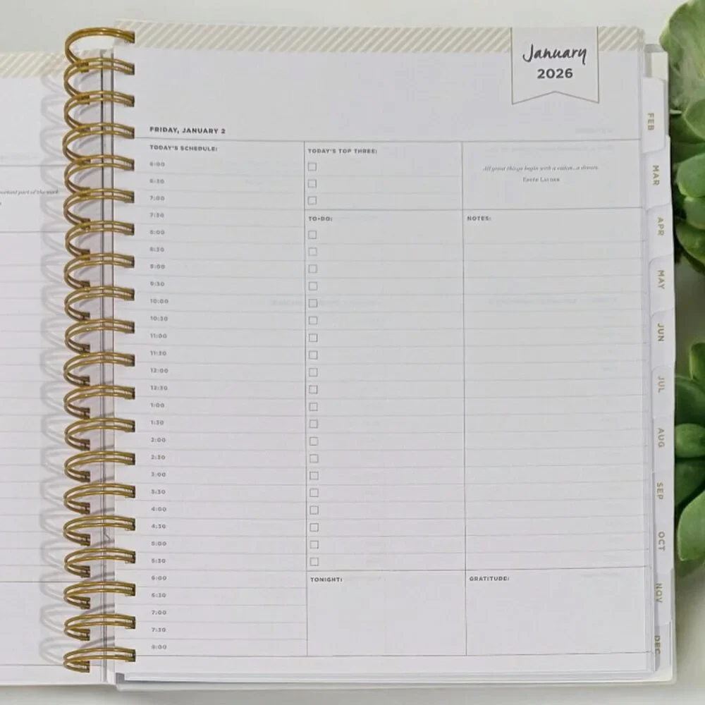 2026 Aurora Boreal Gradient Daily/Monthly Planner Gift Set